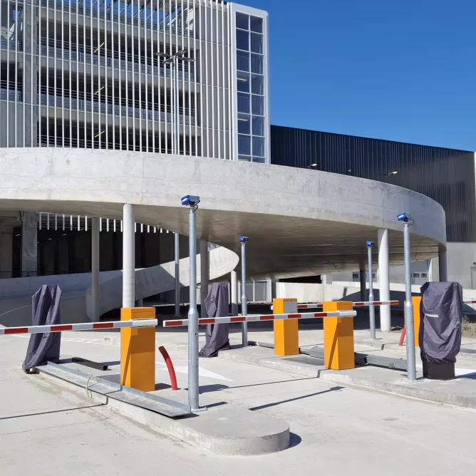 slagboom wagenparking